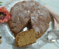 TORTA CON YOGURT ALLE NOCCIOLE E RUM