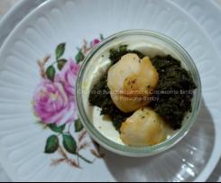 Crema di Burrata, Spinaci e Capesante