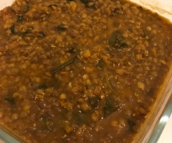 Zuppa di lenticchie e bietole