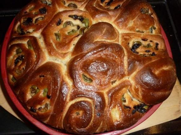 ROSE DI PANE ALLE OLIVE CON IL MIO LIEVITO MADRE
