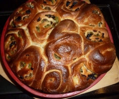 ROSE DI PANE ALLE OLIVE CON IL MIO LIEVITO MADRE