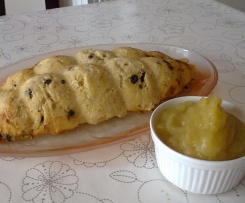 Sformato di baccalà con salsa di mele