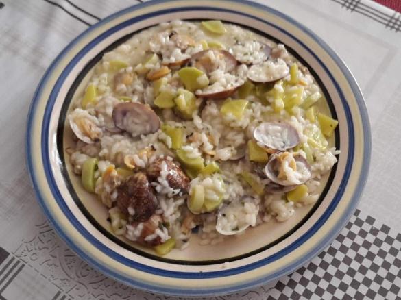 Risotto alle trombette e vongole veraci