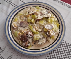 Risotto alle trombette e vongole veraci