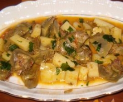 carciofi e patate