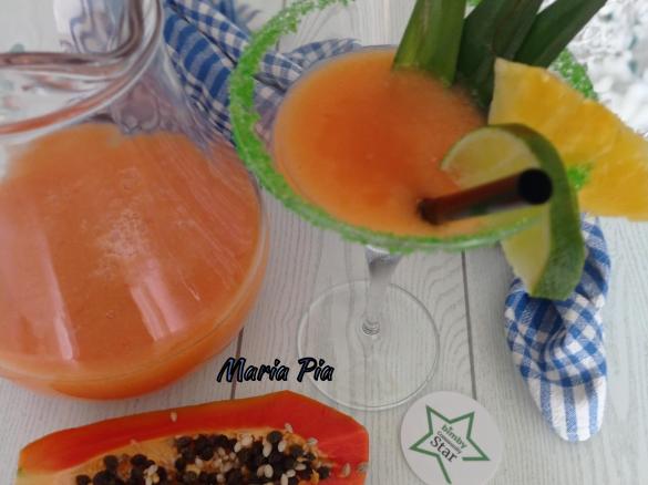 COCKTAIL CON PAPAYA ANANAS 🍍 E SPUMANTE ~~ contest aperitivi ~~