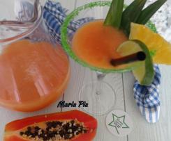 COCKTAIL CON PAPAYA ANANAS 🍍 E SPUMANTE ~~ contest aperitivi ~~