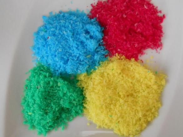 Multicolor  di farina di cocco