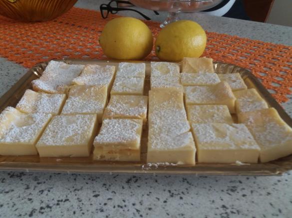 Quadrotti ricotta e limone