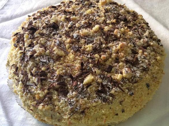 Torta mimosa al caffè e anice