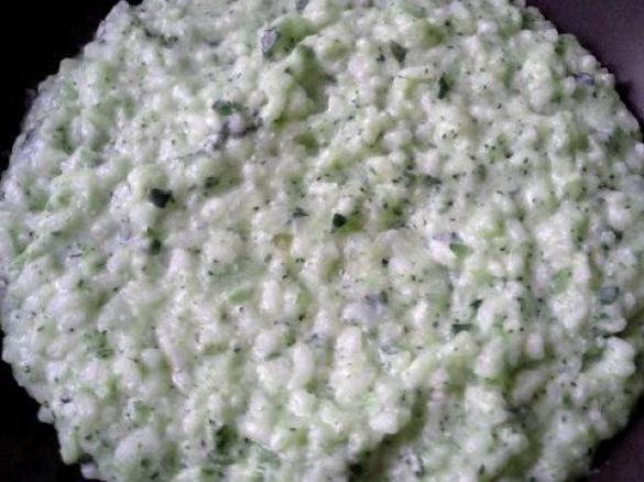 risotto broccoli zucchine ricotta