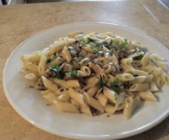 Mezze Penne Salsiccia e Funghi