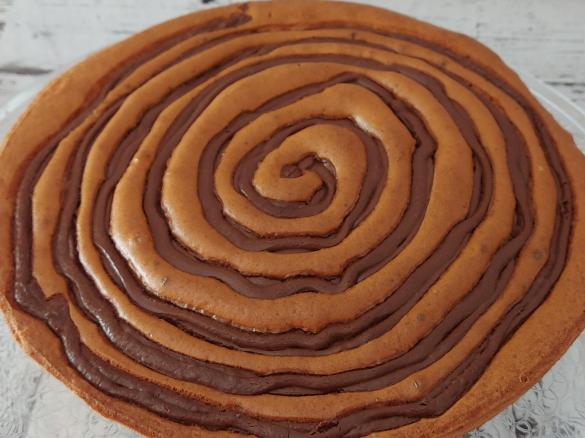 Torta girella alla nutella