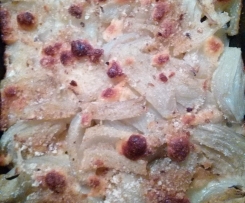 finocchi e patate gratini. (veloci)