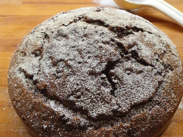 Torta al cioccolato con brandy e ...ceci  CONTEST LEGUMI