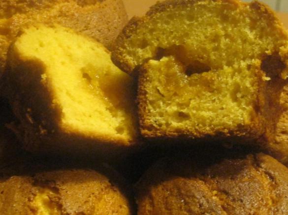 Plumcake all'arancia con cuore di marmellata