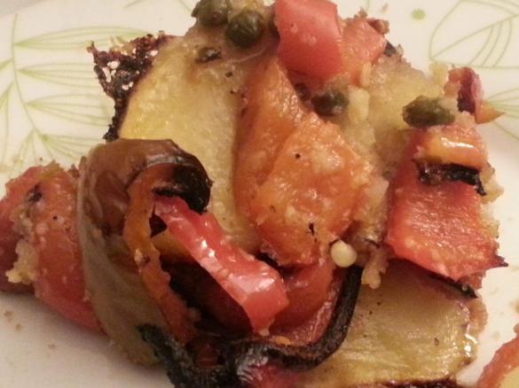 Sformato di patate e peperoni