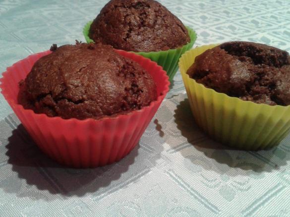 Muffin al cioccolato con olio extravergine