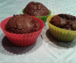 Muffin al cioccolato con olio extravergine