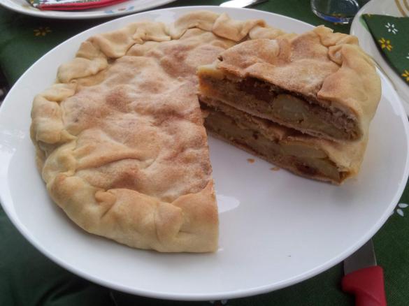 Tortino di patate con pomodorini secchi e prosciutto