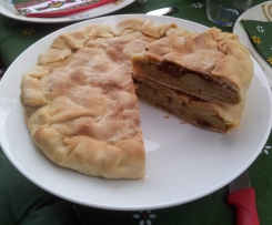 Tortino di patate con pomodorini secchi e prosciutto