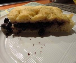focaccia tarantina con olive ad inchiostro
