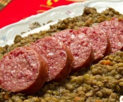 Variante di Cotechino con Lenticchie