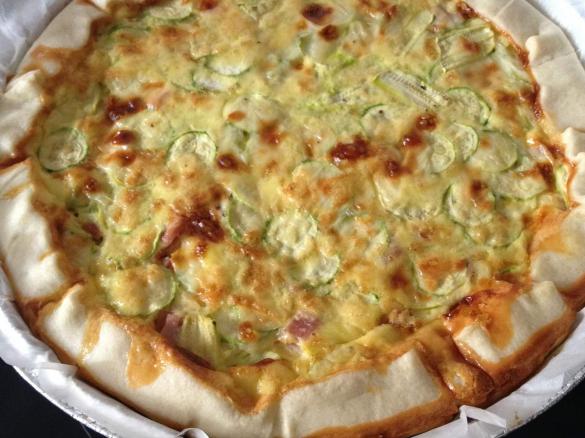 torta salata zucchine prosciutto formaggio