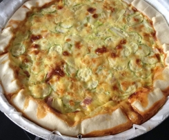 torta salata zucchine prosciutto formaggio