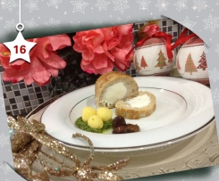 Polpettone di coniglio e caprini con patate e olive taggiasche - Natale