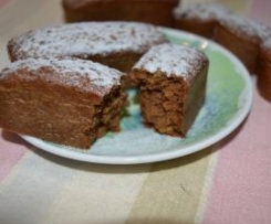 Tortine di cacao,mela e nocciole leggere