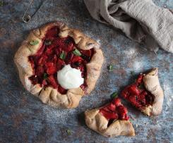 Gallette vegana alle fragole