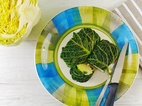 Involtini di verza con ripieno di tacchino