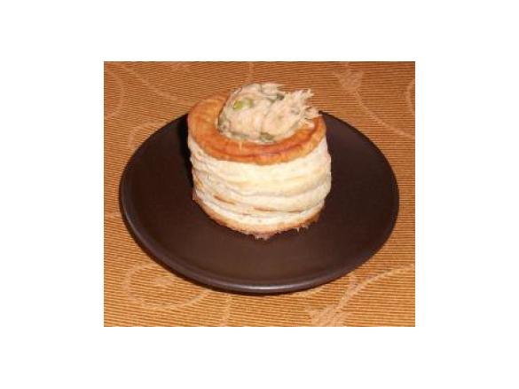 vol au vent con tonno e piselli