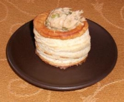 vol au vent con tonno e piselli