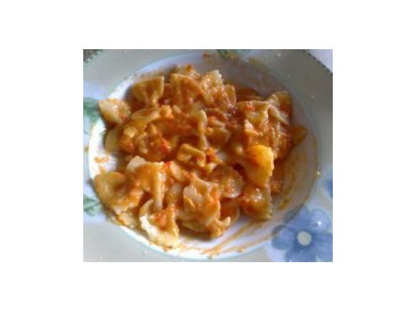 Farfalle alla crema di peperoni