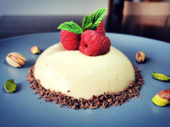Panna cotta al pistacchio