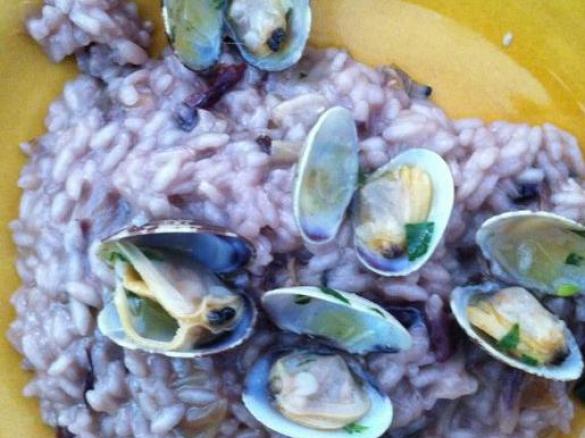 Risotto radicchio e vongole
