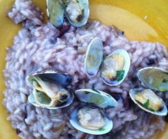 Risotto radicchio e vongole