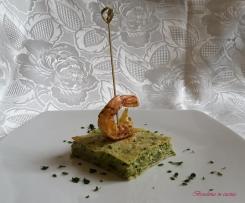 Lasagne con pesto e gamberoni