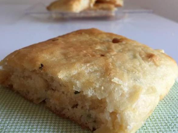 Focaccia con pancetta e rosmarino