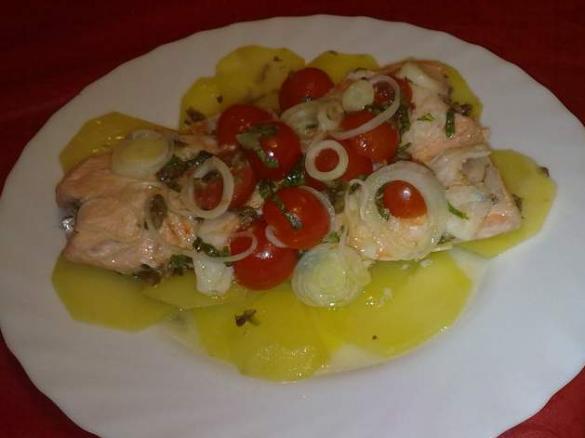 Filetto di salmone al cartoccio