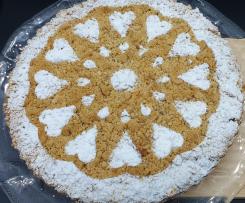 Sbriciolata alle mele con cannella e uvetta al rhum