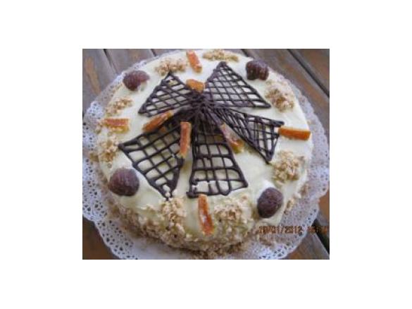 Torta con i marrons glacès