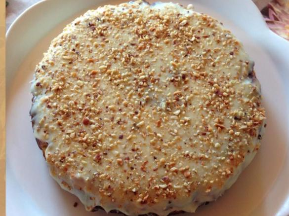 Cheesecake con ganache ai due cioccolati