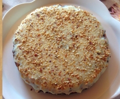 Cheesecake con ganache ai due cioccolati