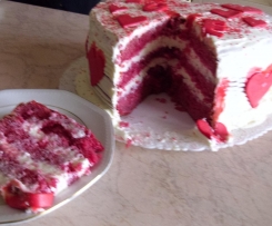 Red velvet cake con glassa al mascarpone