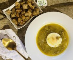 Zuppa carciofi e patate con ‘’rinforzo’’🥚