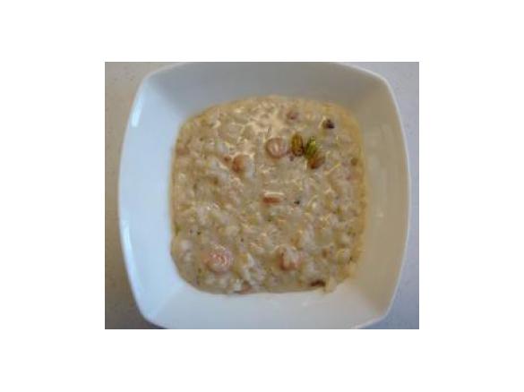 Risotto gamberetti e pistacchi