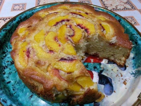 Torta alla pesca